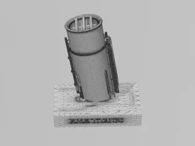 Iconic funnels RMS Titanic 3D print model