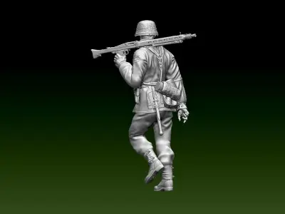 German soldier 3D print model