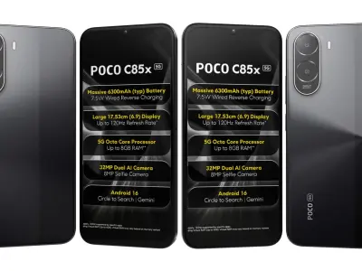 Xiaomi Poco C85x 5G All Colors 3D model