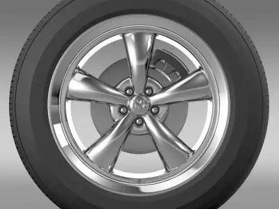 Mopar Dodge Challenger wheel 3D model
