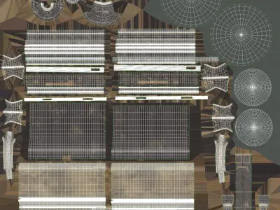 Antique Binocular 3D model