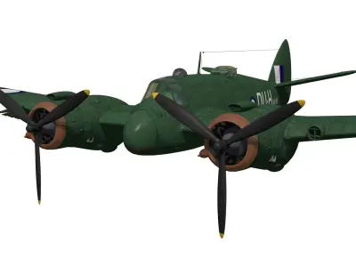 Bristol Beaufighter  MKXXI 3D model