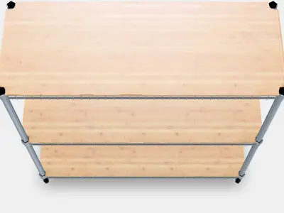 OMAR 1 shelf section 1 Low-poly 3D model