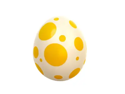 Dinosaur Egg Low-poly 3D model