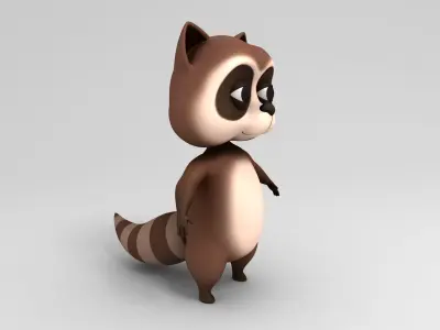 Raccoon Character 3D model