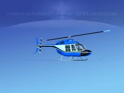 Bell 206 JetRanger V05 3D model