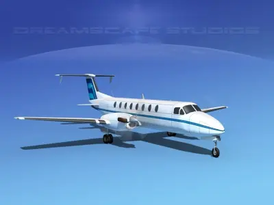 Beechcraft B1900C V02 3D model