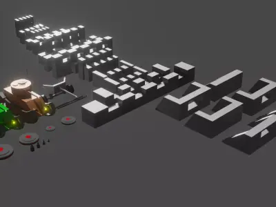 tanks asset pack Free low-poly 3D model