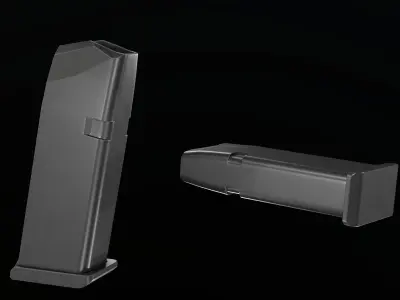 Glock 19 Magazine Low-poly 3D model