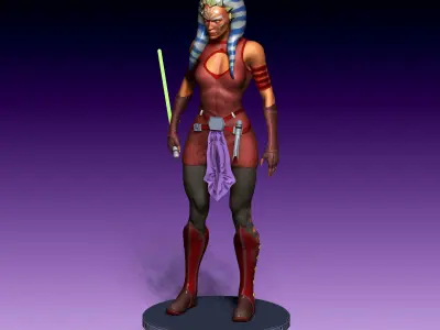 Ahsoka Tano from Star Wars for 3D printing 3D print model