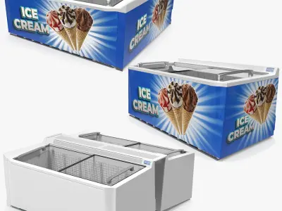 Ice Cream Freezers Collection 3D model