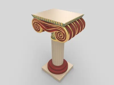 piller 3D model