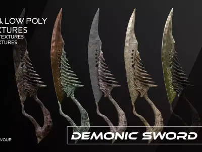 Demonic Sword Demon Sword 3D model