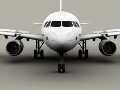 Airbus A320 Air France 3D model