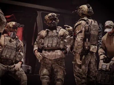 CRYE PRECISION COMBAT UNIFORM G3 Low-poly 3D model