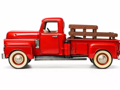 1935 Farm Style Pickup Truck Vintage Utility Vehicle 3D model