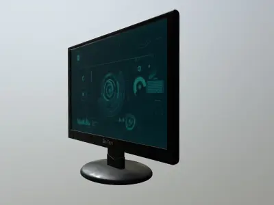 Generic Monitor Low-poly 3D model