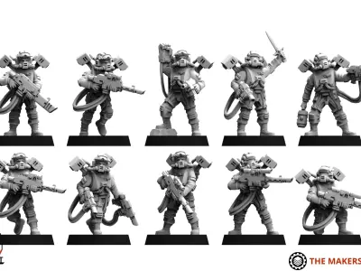 Universal Guard - Light Drop Infantry 3D print model