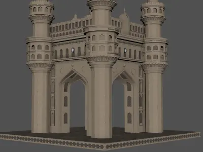Charminar India 3D model