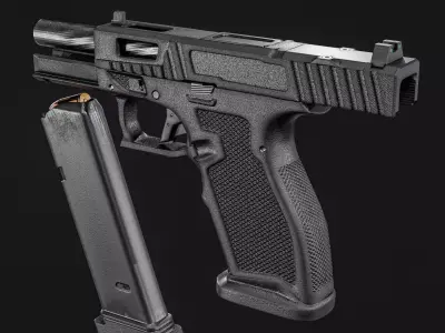 PSA Sabre Dagger Full Size - S 9mm Pistol Low-poly 3D model