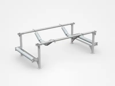 Industrial Construction Part Stand Support 3D model