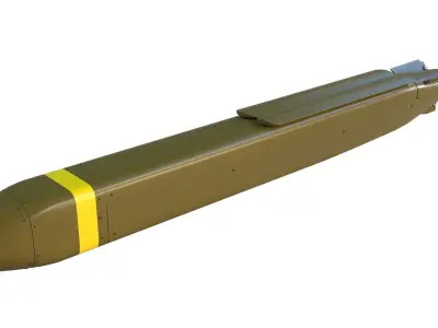 JACKAL Turbo Jet Powered Missile Low-poly 3D model