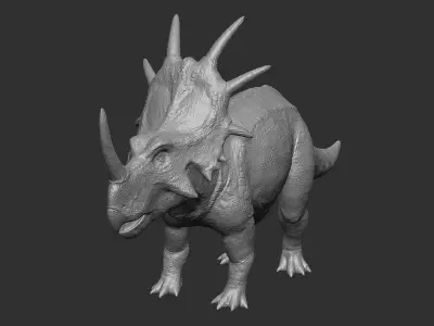 Styracosaurus - Styraco Dinosaur Low-poly 3D model