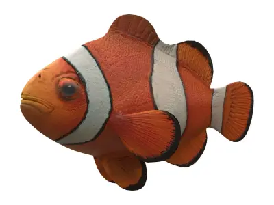 clown fish Low-poly 3D model