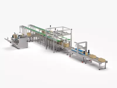 Automatic Salt Factory Packing Machine 3D model
