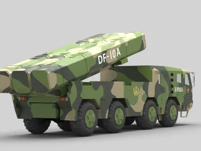 PLA DF-10A Missile 3D model