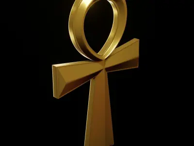 Ankh crux ansata Free 3D print model