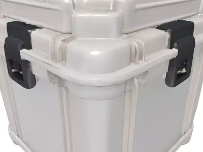 Heavy Duty Plastic Storage Container Low-poly 3D model