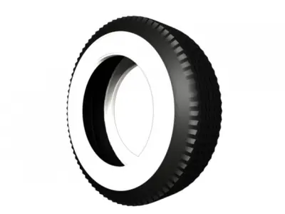 Classic Vintage Tire 3D model