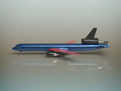 Airplane boeing jetliner - boeing jetliner 3D model
