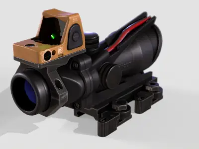 ACOG Sight Low-poly 3D model
