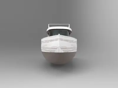 Fishing Vessel Low-poly 3D model