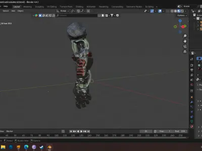 mechanical arm Free low-poly 3D model
