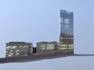 Arlanda Science Tower Low-poly 3D model