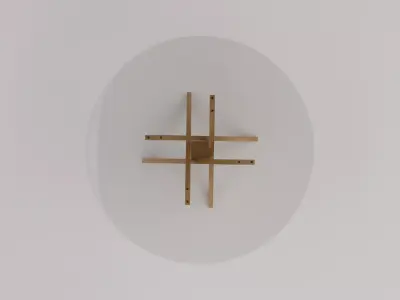 Round modern Glass Table Free 3D model