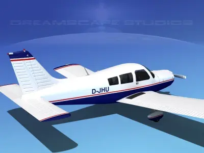 Piper PA-28-235 Cherokee  V03 3D model