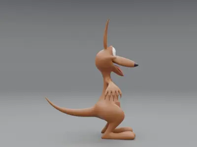 3D Kangaroo Cartoon 3D model