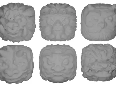 CUSTOM LEGEND KEYCAP SET OF 6 3D model