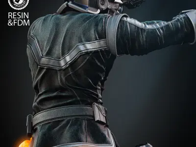 Wicked Marvel Star Lord Bust 3D print model