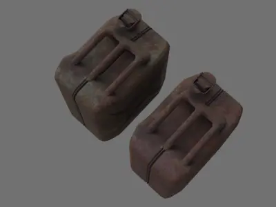 Fuel Can 3D Low-poly 3D model