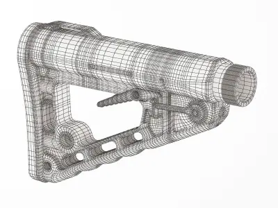 Buttstock sling swivel 3D model