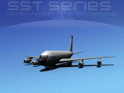 Boeing KC-135E Stratotanker LPSS V10 3D model