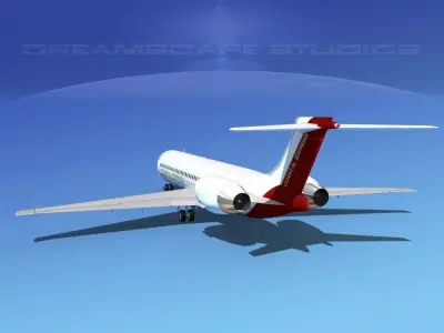 McDonnell Douglas MD-87 Coastal Express 3D model