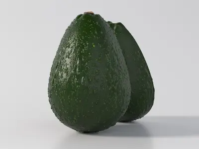 Realistic Avocado 3D model