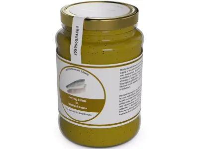 Herrings and herring products Herring Fillets in Mustard Sauce 3D model