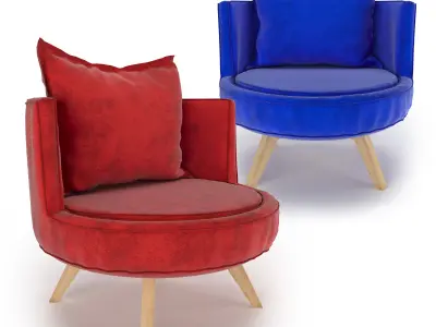 Round Chair Free 3D model